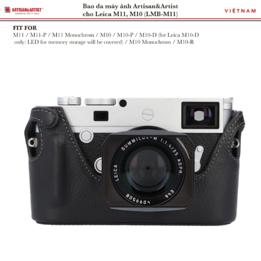 Bao da dành riêng cho dòng Leica M11 và M10, được các nghệ nhân lành nghề thủ công tỉ mỉ từng chi tiết.